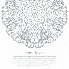 Delicate floral background for greeting cards labels Flower circular background