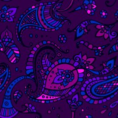 colored indian paisley pattern N2