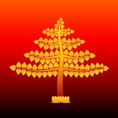 Golden Bodhi tree N2