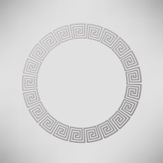 Greek Ornamental Circle Frame