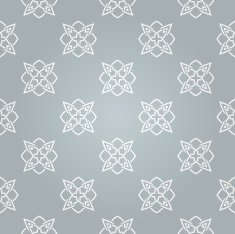 Seamless abstract gray pattern with white decorative elements