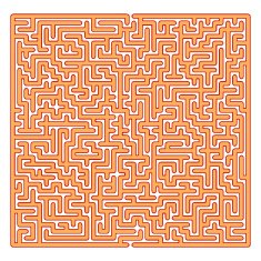 Labyrinth Isolated on White Background N2