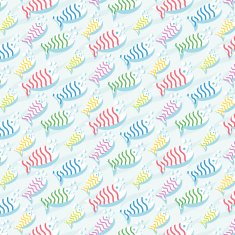 repetitive pattern background with fish N2
