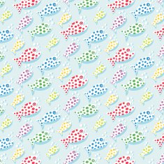 repetitive pattern background with fish N3