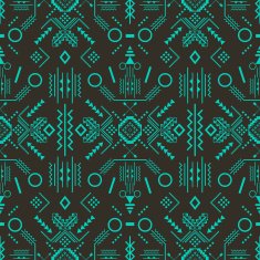 Abstract geometric seamless pattern Tribal ethnic vector background