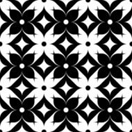 Black and white seamless pattern abstract background N28