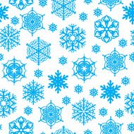 Snowflakes seamless pattern N5