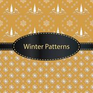 Elegant winter seamless Patterns