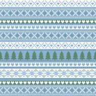 Christmas pattern card - Scandinavian sweater style