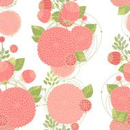Seamless texture with asters N5