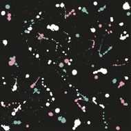 Bright contrast splattered repeat pattern