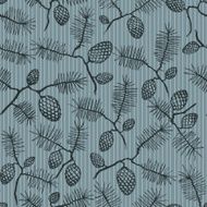 fir cone and stripes