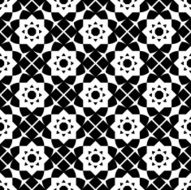 Black and white geometric seamless pattern abstract background N8