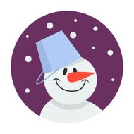 snowman flat icon N5