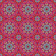 Ornamental seamless pattern Abstract red geometrical vector bac N2