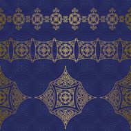 Vector ornate seamless borders in Eastern style N2