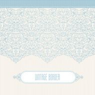 Vector ornate seamless border in Eastern style N13