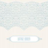 Vector ornate seamless border in Eastern style N14
