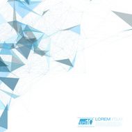 Abstract Polygonal Space Blue Background with Connecting Dots and Lines