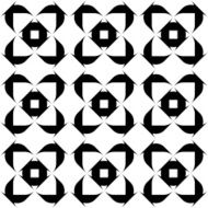 Black and white seamless pattern abstract background N34