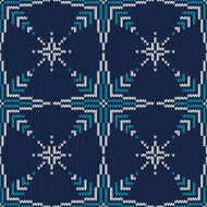 Christmas Seamless Knitted Sweater Design with Stars N3