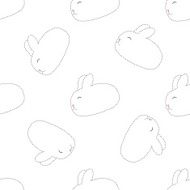 dot rabbit seamless pattern N2