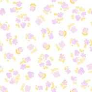 watercolor flowers cute seamless pattern
