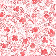 Watercolor flowers seamless pattern N20