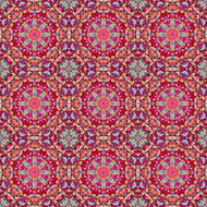 Ornamental seamless pattern Abstract red geometrical vector N2