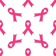 Breast cancer awareness pink single ribbon isolated on white background N2