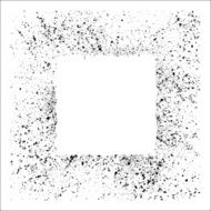 Ink blots white square