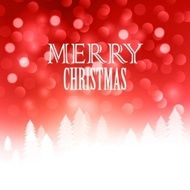 Christmas text design on bokeh background Vector illustration N2