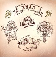 christmas tattoo set N5