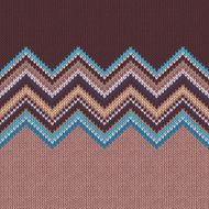 Seamless knitting pattern with wave ornament N2
