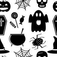 Seamless pattern for Halloween N6