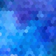 Blue hexagonal abstract background