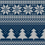 Winter Holiday Seamless Knitting Pattern Ornament for Sweater D N2