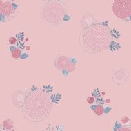 Seamless texture with asters N8