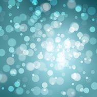 Lovely abstract blurred blue color bokeh circles illustration
