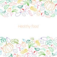 Text placeholder green vegetables background