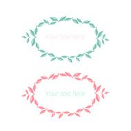 Spring floral circle ornament with text N3