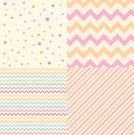 Geometric chevron pattern set N2