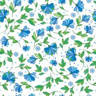 Vector seamless illustration with flowers N5