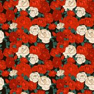 Seamless pattern with roses N54