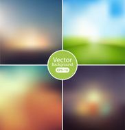 Abstract colorful blurred vector backgrounds N34