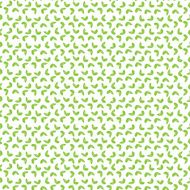 Seamless pattern with cute green leaves
