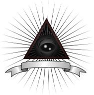 All seeing gray allian eye