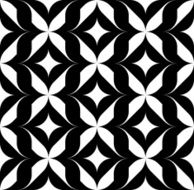 Black and white geometric seamless pattern abstract background N11