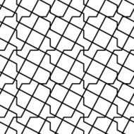 Black and white geometric seamless pattern modern stylish N10