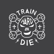 Vector fitness emblem